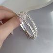 گوشواره حلقه‌ای تمام کریستال