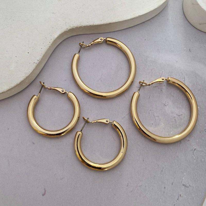پک دو جفتی گوشواره حلقه‌ای