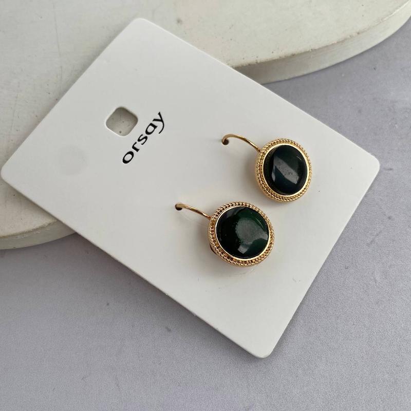 گوشواره سنگ سبز برند orsay