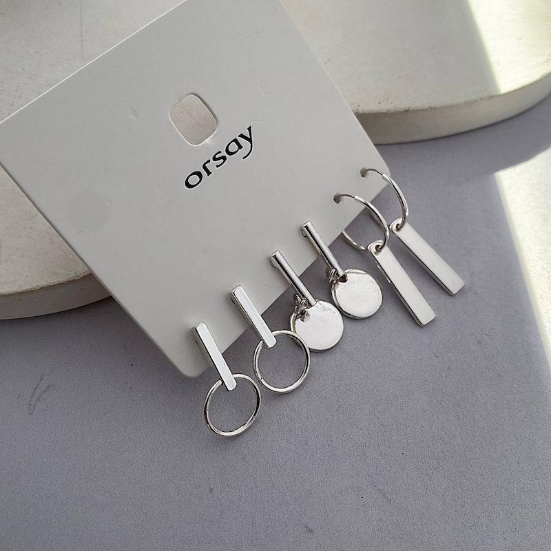 پک گوشواره روکش نقره برند orsay