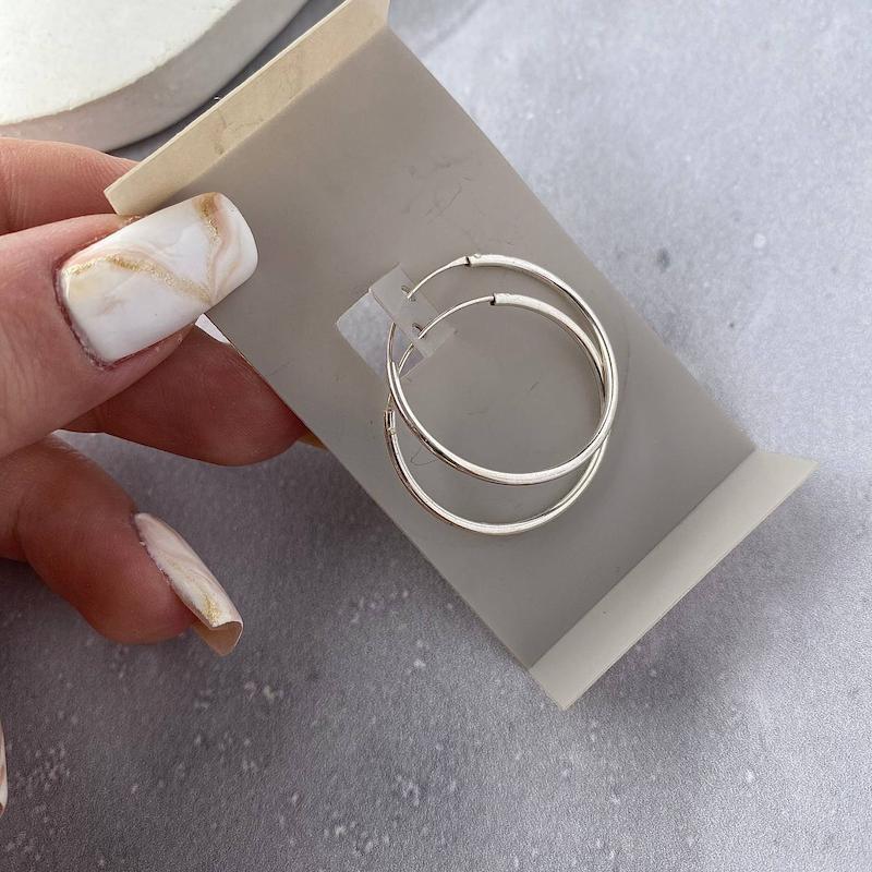 گوشواره حلقه‌ای نقره عیار ۹۲۵