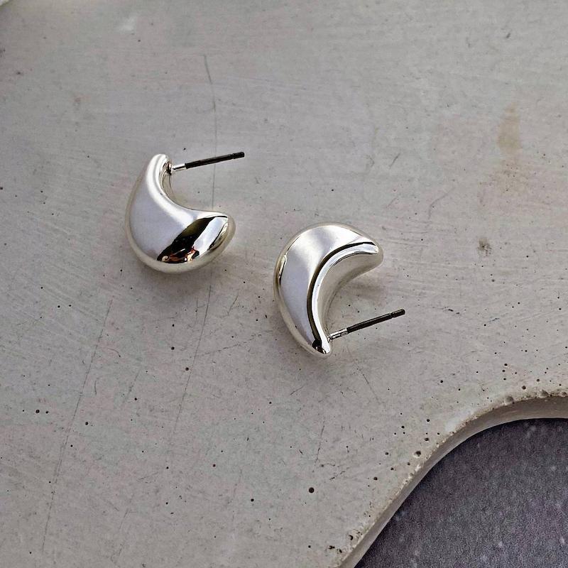گوشواره اشکی روکش نقره