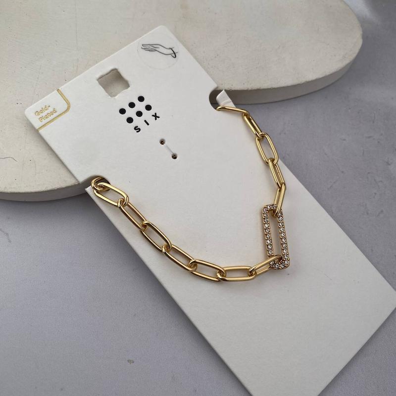 دستبند استیل آبکاری طلا 