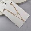گردنبند آبکاری طلا کریستال سوارسکی اصل