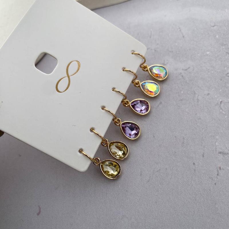 پک گوشواره کریستال سوارسکی اصل