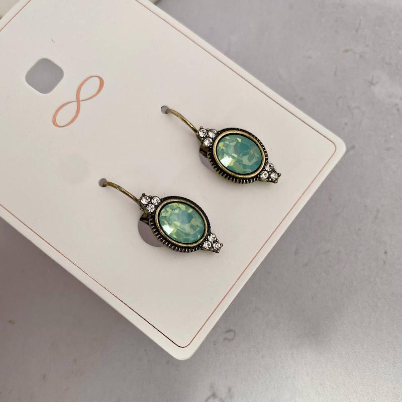 گوشواره سیاه‌قلم کریستال اصل برند orsay