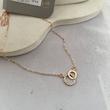 گردنبند دوحلقه نگین‌دار برند orsay