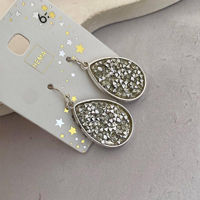 گوشواره کریستال سوارسکی برند Hema