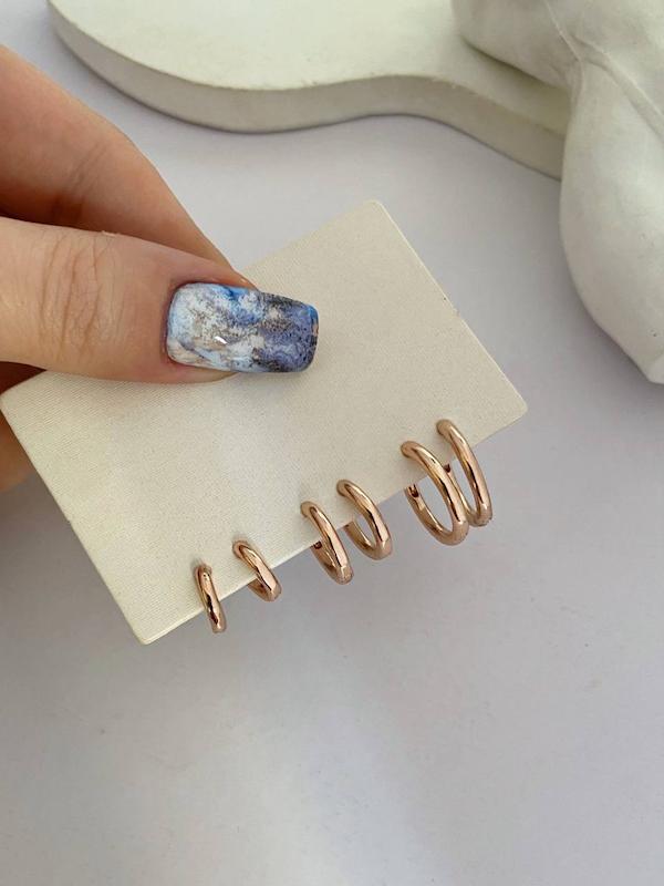 پک گوشواره حلقه‌ای چفتی