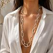 گردنبند رولباسی روکش نقره
