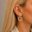 گوشواره هفت‌رنگ کریستال سوارسکی برند orsay
