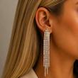 گوشواره تمام کریستال سوارسکی هفت‌رنگ برند orsay