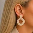 گوشواره تمام نگین برند orsay