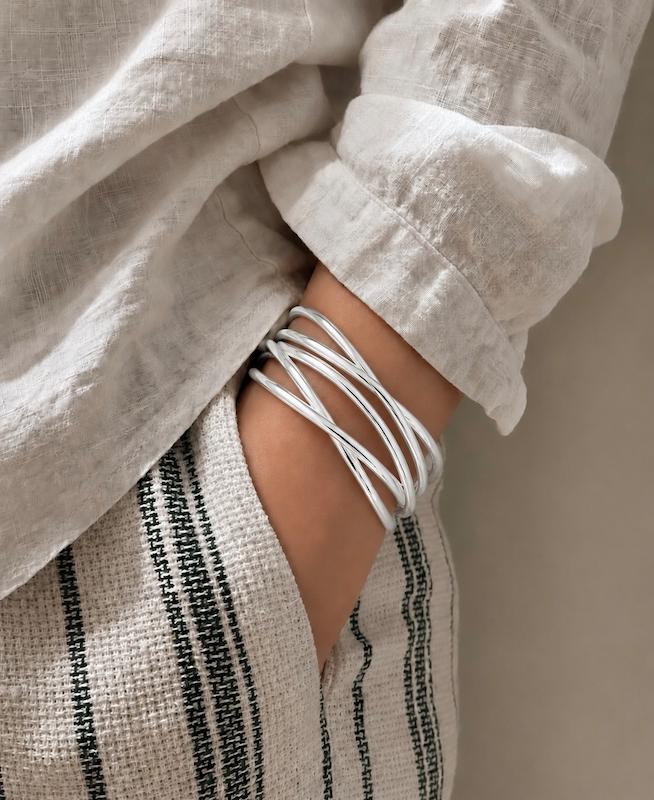 بنگل (دستبند) روکش نقره