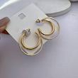 گوشواره دو حلقه روکش طلا