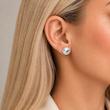 گوشواره تک کریستال هفت‌رنگ سوارسکی اصل
