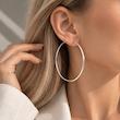 گوشواره حلقه‌ای بزرگ قطر ۷ سانت برند Hema کشور هلند 