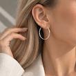 گوشواره حلقه‌ای قطر ۴ سانت برند Hema کشور هلند 