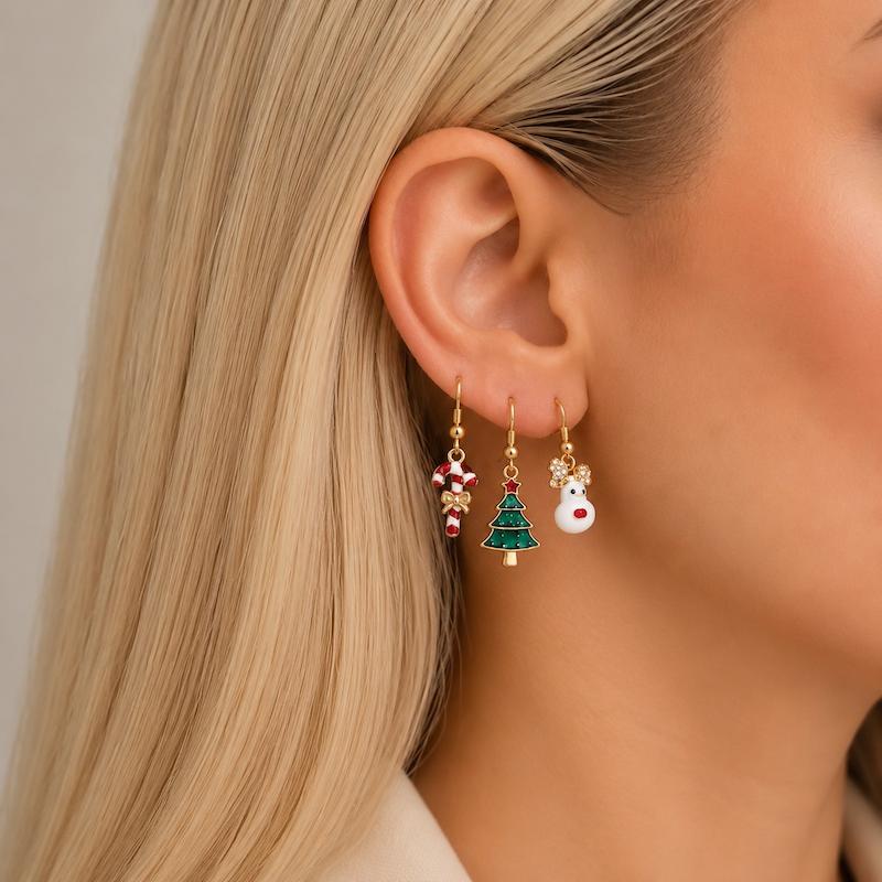 پک گوشواره کریسمسی