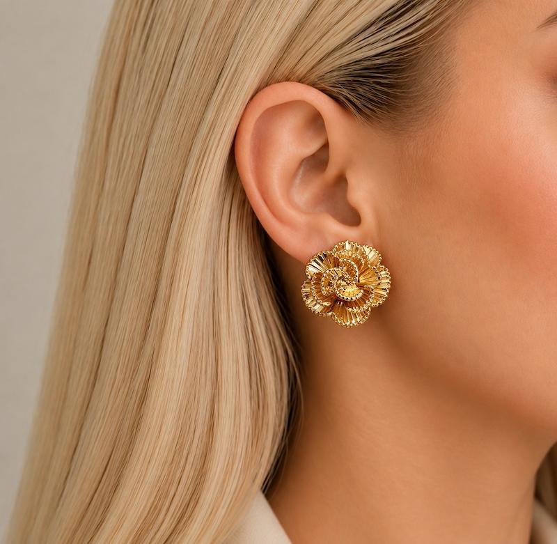 گوشواره گل تراش‌دار برند orsay