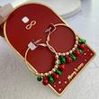 گوشواره حلقه‌ای صدادار کریسمسی