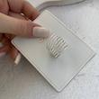 انگشتر روکش نقره تراش‌دار برند orsay