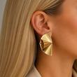 گوشواره دفرمه روکش طلا برند orsay