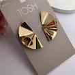 گوشواره دفرمه روکش طلا برند orsay