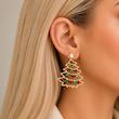 گوشواره کریسمسی کریستال سوارسکی
