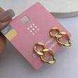 گوشواره کارتیر استیل روکش طلا