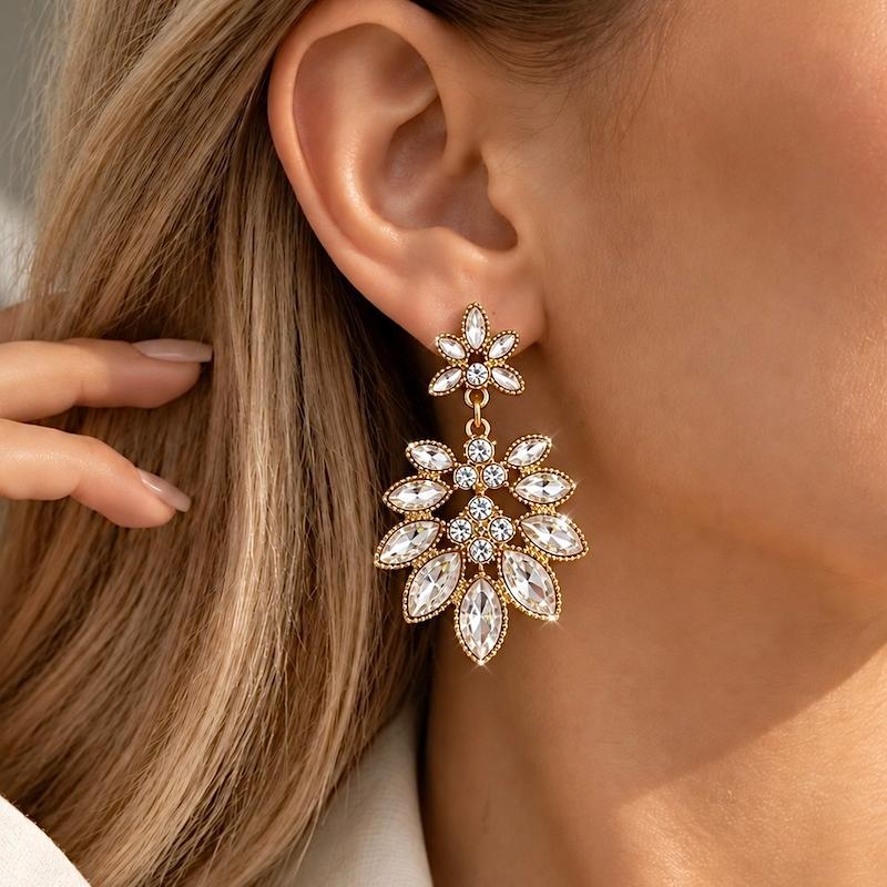 گوشواره جواهری کریستالی
