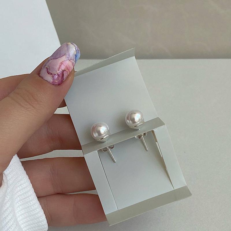 گوشواره مروارید نقره عیار ۹۲۵