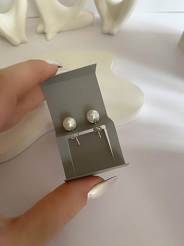 گوشواره نقره مروارید عیار ۹۲۵