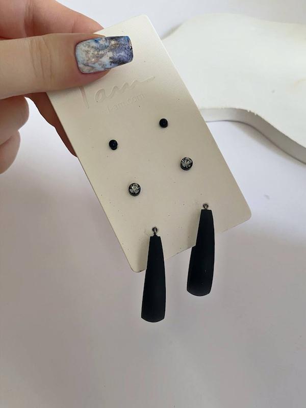 پک گوشواره‌ی سه جفتی 