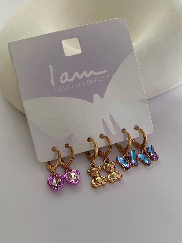 پک گوشواره‌ی سه‌جفتی سوارسکی