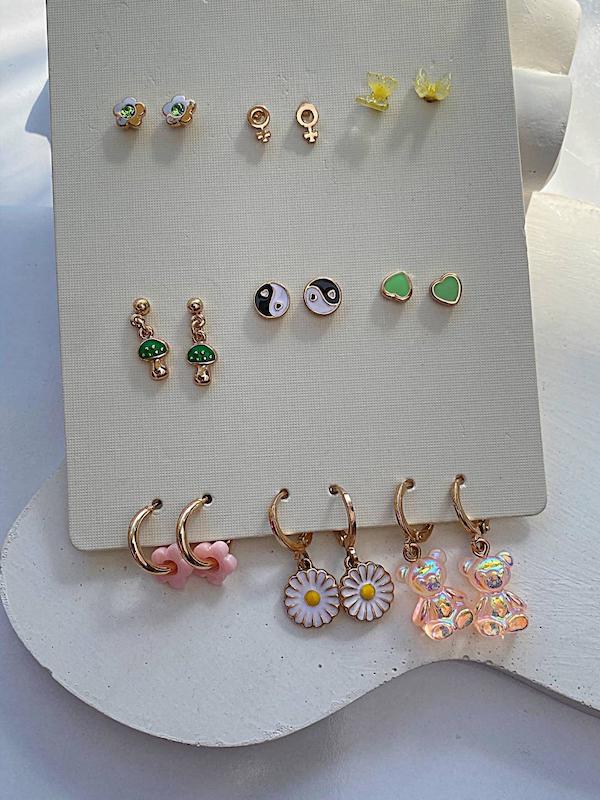 پک گوشواره‌ی ۹جفتی