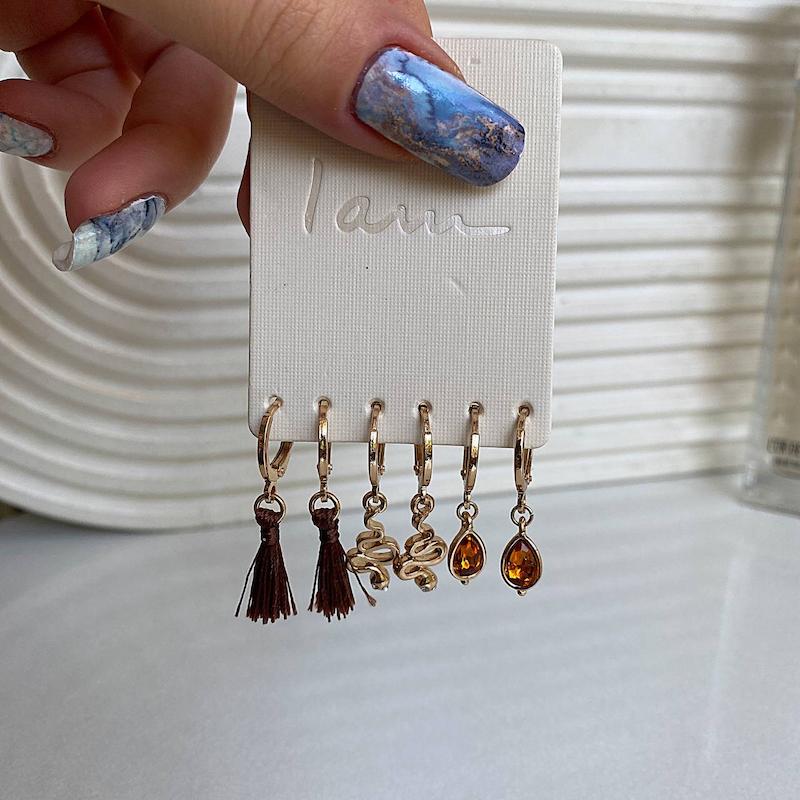 پک گوشواره‌ی سه جفتی  