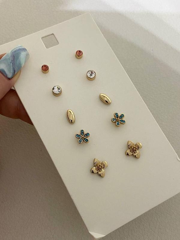 پک گوشواره‌ی گل سوارسکی
