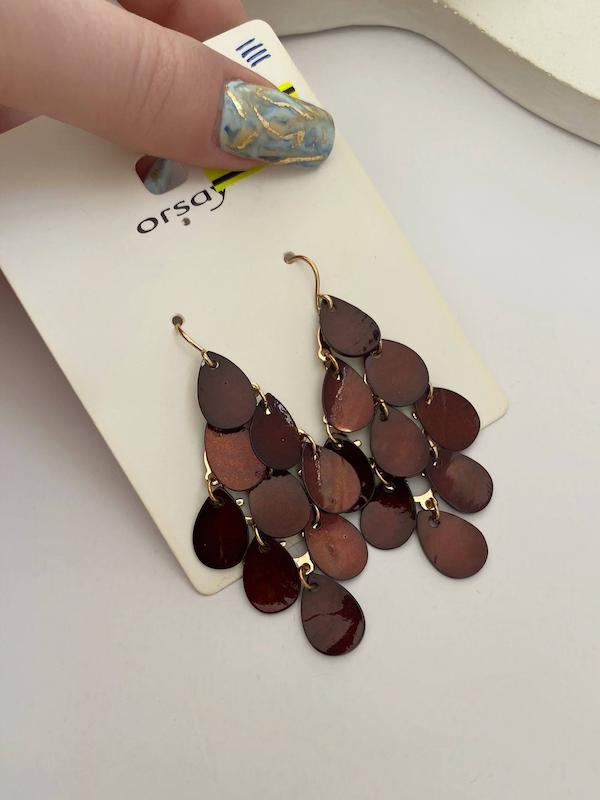 گوشواره‌‌ی صدف برند Orsay