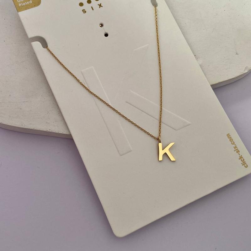 گردنبند حرف K استیل