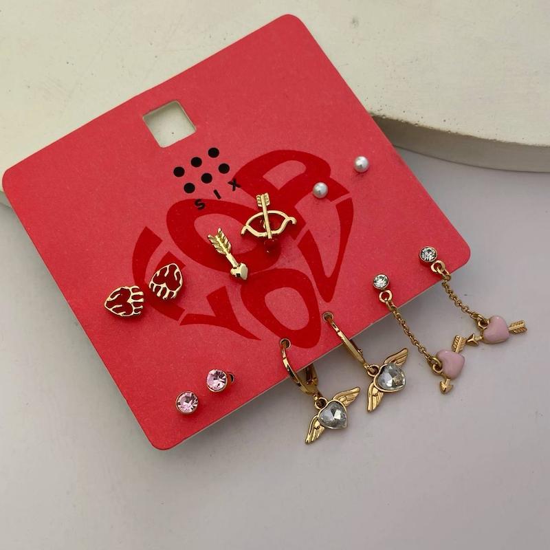 پک گوشواره‌ی قلب