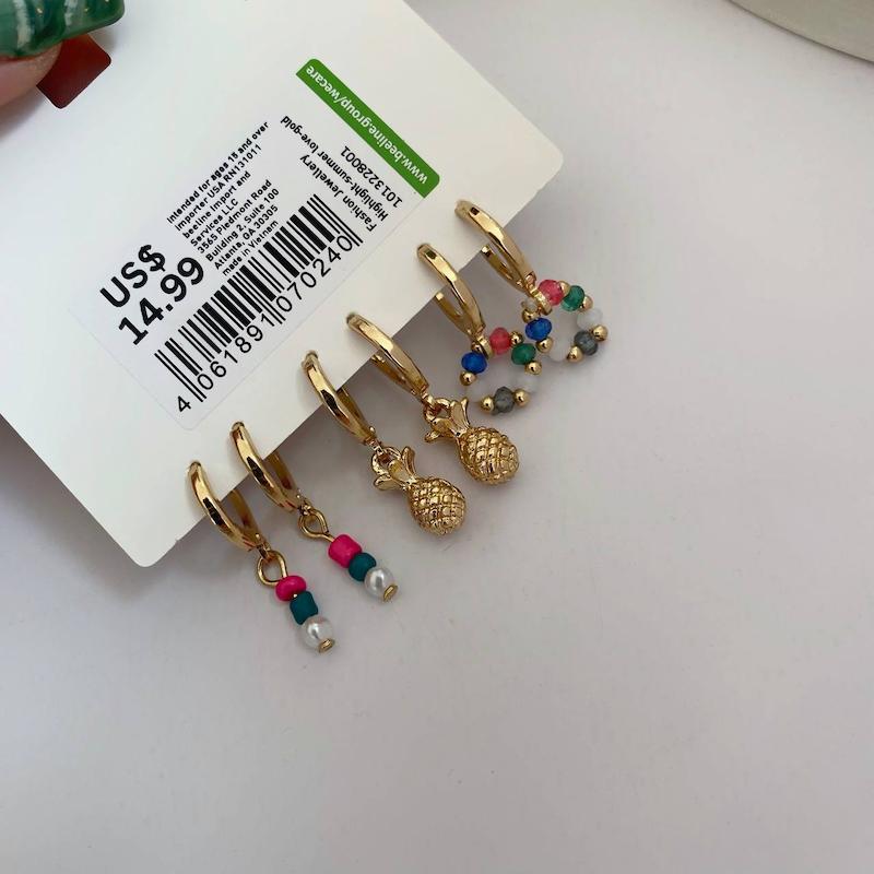 پک گوشواره سه‌جفتی