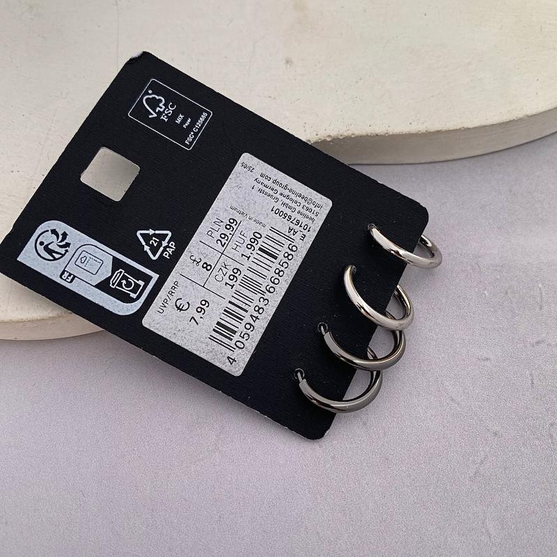 پک گوشواره مردانه استیل رنگ ثابت