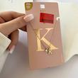 گردنبند حرف K مرواریددار روکش طلا