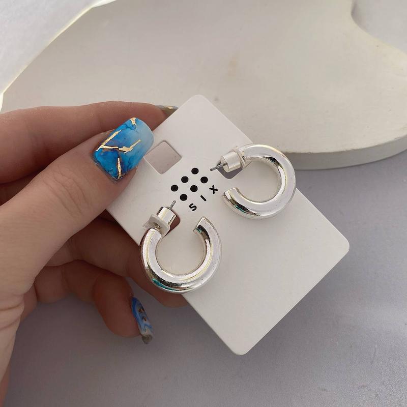 گوشواره روکش نقره با پشتی خاص