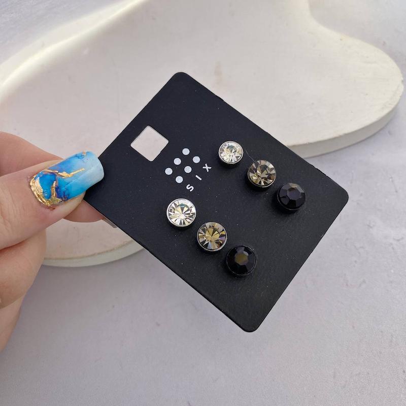 پک گوشواره رنگ ثابت کریستال سوارسکی اصل
