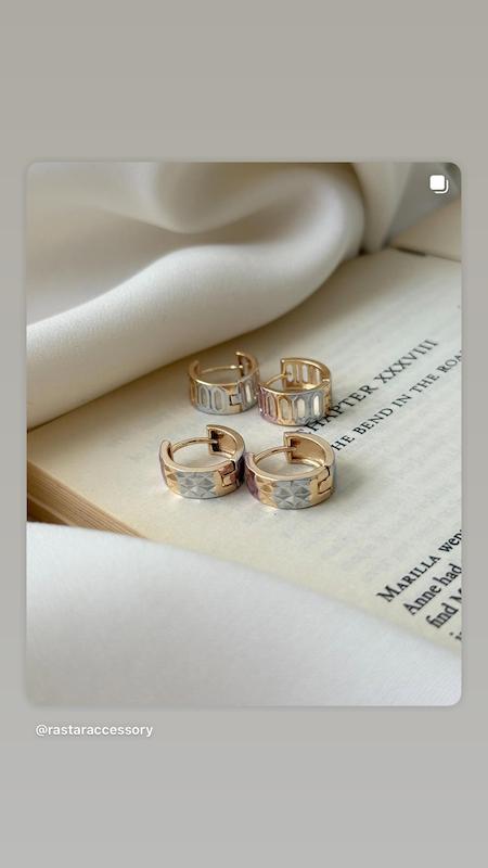 گوشواره سه رنگ