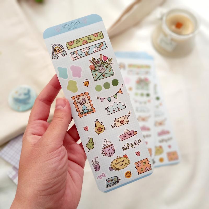 استیکر هپی آبی