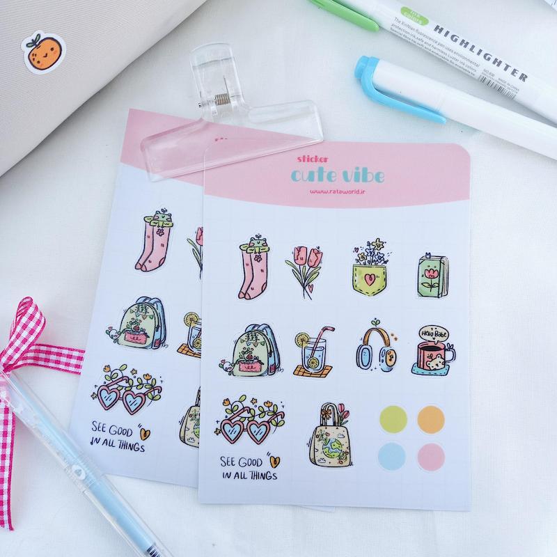 استیکر ضد آب / کیوت وایب