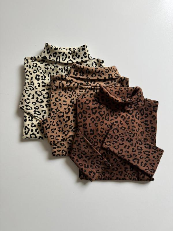 بلوز یقه اسکی پلنگی